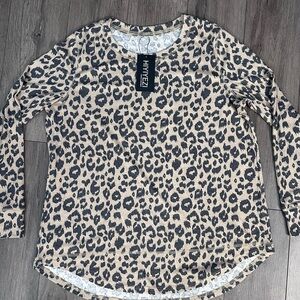 New Leopard Print Women's Top - Animal Print Tunic XL